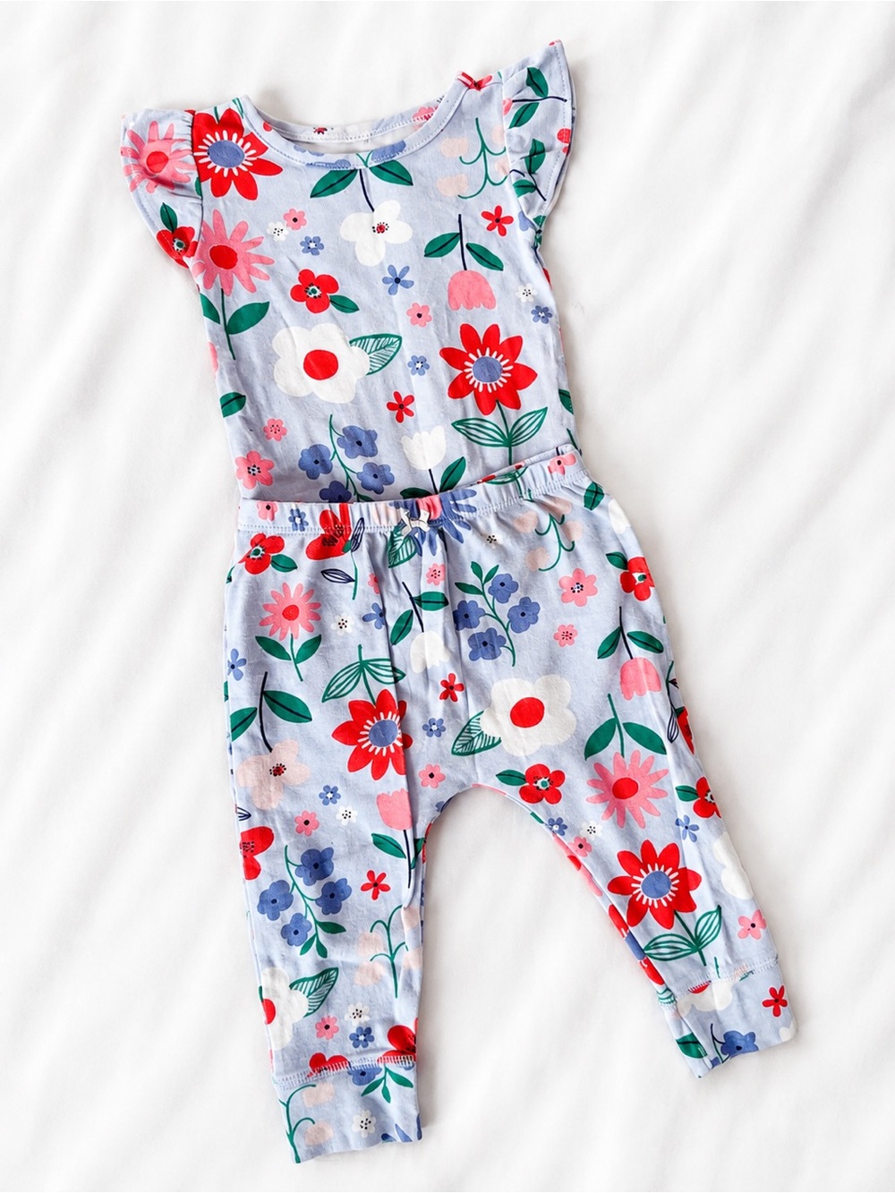 Carter’s Floral Two-Piece Baby Girl Set – Size 9 Months